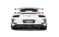 Akrapovic - Akrapovic S-PO/TI/8-TP Akrapovic 2018 Porsche 911 GT3 (991.2) Slip-On Race Line (Titanium) w/Titanium Tail Pipe Set - Image 1