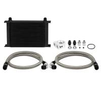 Mishimoto - Mishimoto MMOC-UHBK Mishimoto Universal 25 Row Oil Cooler Kit (Black Cooler) - Image 1