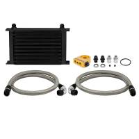 Mishimoto - Mishimoto MMOC-UHTBK Mishimoto Universal Thermostatic 25 Row Oil Cooler Kit (Black Cooler) - Image 1