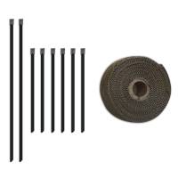 Mishimoto - Mishimoto MMTW-235 Mishimoto 2 inch x 35 feet Heat Wrap with Stainless Locking Tie Set - Image 3