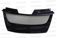 Seibon - Seibon Carbon FG0607VWGTI-TD Seibon 06-08 VW Golf GTi TD Carbon Fiber Front Grill - Image 1
