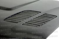 Seibon - Seibon Carbon HD0105BMWE46M3-GTR Seibon 01-05 BMW E46 M3 GTR Style Carbon Fiber Hood - Image 3