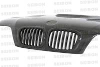 Seibon - Seibon Carbon HD0105BMWE46M3-GTR Seibon 01-05 BMW E46 M3 GTR Style Carbon Fiber Hood - Image 5