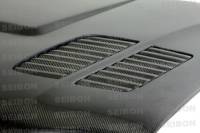 Seibon - Seibon Carbon HD0105BMWE46M3-GTR Seibon 01-05 BMW E46 M3 GTR Style Carbon Fiber Hood - Image 8