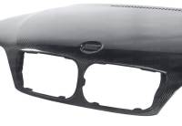 Seibon - Seibon Carbon HD0205BMWE464D-OE Seibon 02-05 BMW 3 Series 4dr E46 (Manuf Date 7/02-7/06 Models Only) OEM-Style Carbon Fiber Hood - Image 3