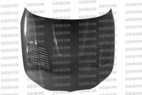 Seibon - Seibon Carbon HD0407BMWE60-GTR Seibon 04-10 BMW 5 Series 4 dr E60 (Inc M5) GTR-Style Carbon Fiber Hood - Image 3