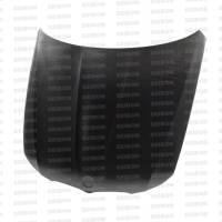 Seibon - Seibon Carbon HD0910BMWE90-OE Seibon 09-11 BMW 3 Series 4dr (Exc M3) OE-Style Carbon Fiber Hood - Image 3