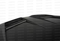 Seibon - Seibon Carbon HD1011VWGTIB-DV Seibon 10-11 VW Golf GTI 5K/MK6 DV Carbon Fiber Hood w/ Shaved Emblem - Image 1