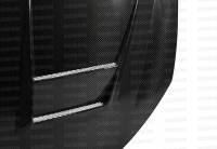 Seibon - Seibon Carbon HD1011VWGTIB-DV Seibon 10-11 VW Golf GTI 5K/MK6 DV Carbon Fiber Hood w/ Shaved Emblem - Image 2