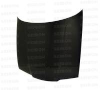 Seibon - Seibon Carbon HD9298BMWE364D-OE Seibon 92-98 BMW 3 Series 4dr (E36) OEM Carbon Fiber Hood - Image 1