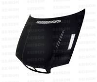 Seibon - Seibon Carbon HD9902BMWE462D-OE Seibon 7/99-5/02 BMW 3 Series 2dr (E46) OEM-Style Carbon Fiber Hood - Image 1