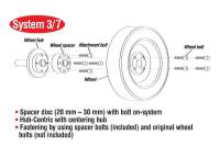 Eibach - Eibach S90-7-30-001 Eibach Pro-Spacer System 30mm Spacers (2) / 5x112 BP / 66.5 CB For 04-08 Chrysler Crossfire - Fits select 1981-2007 Mercedes-Benz models - Image 6