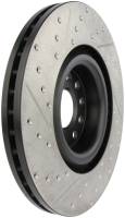 Stoptech - Stoptech 127.33112L StopTech 09 VW Passat CC / 06-09 Passat Slotted & Drilled Left Front Rotor - Image 2
