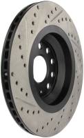 Stoptech - Stoptech 127.33113L StopTech 09 VW Passat CC / 06-09 Passat Slotted & Drilled Left Rear Rotor - Image 2