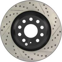 Stoptech - Stoptech 127.33113L StopTech 09 VW Passat CC / 06-09 Passat Slotted & Drilled Left Rear Rotor - Image 3