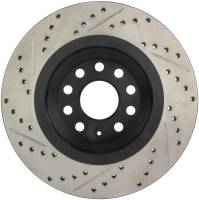 Stoptech - Stoptech 127.33113L StopTech 09 VW Passat CC / 06-09 Passat Slotted & Drilled Left Rear Rotor - Image 4