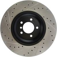 Stoptech - Stoptech 127.34093L StopTech 07-09 BMW 335 (E90/E92/E93) Slotted & Drilled Left Front Rotor - Image 4