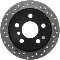 Stoptech - Stoptech 127.34159R StopTech 14-15 Mini Cooper Base Slotted & Drilled Rear Right Rotor - Image 1