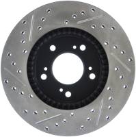 Stoptech - Stoptech 127.40026L StopTech 97-01 Acura Integra Type R / 97-01 Honda CR-V Slotted & Drilled Left Front Rotor - Image 3
