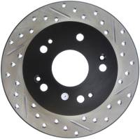 Stoptech - Stoptech 127.40040L StopTech 06-09 Honda Civic Ex/Si Slotted & Drilled Left Rear Rotor - Image 3
