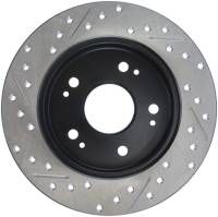 Stoptech - Stoptech 127.40040L StopTech 06-09 Honda Civic Ex/Si Slotted & Drilled Left Rear Rotor - Image 4
