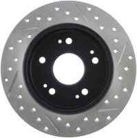 Stoptech - Stoptech 127.40040R StopTech 06-09 Honda Civic Ex/Si Slotted & Drilled Right Rear Rotor - Image 4