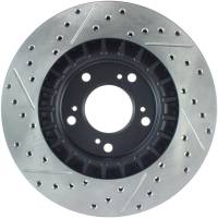 Stoptech - Stoptech 127.40048L StopTech 00-09 S2000 Slotted & Drilled Left Front Rotor - Image 3