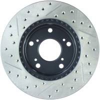 Stoptech - Stoptech 127.40056L StopTech 02-06 Acura RSX Slotted & Drilled Left Front Rotor - Image 3