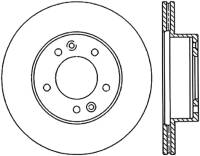 Stoptech - Stoptech 127.45022R StopTech 89-92 Mazda RX-7 Slotted & Drilled Right Front Rotor - Image 2