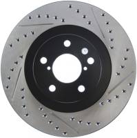 Stoptech - Stoptech 127.47018L StopTech 02-10 Subaru WRX Slotted & Drilled Left Front Rotor (exc. STi) - Image 1