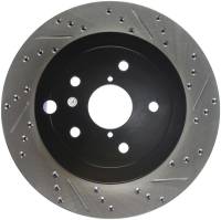 Stoptech - Stoptech 127.47030L StopTech 08+ Subaru STI (Will Not Fit 05-07) Slotted & Drilled Sport Brake Rotor - Image 2