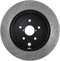 Stoptech - Stoptech 127.47030L StopTech 08+ Subaru STI (Will Not Fit 05-07) Slotted & Drilled Sport Brake Rotor - Image 4