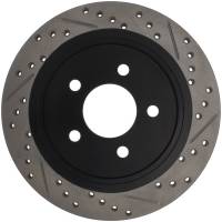 Stoptech - Stoptech 127.61087L StopTech 05-10 Ford Mustang Slotted & Drilled Left Rear Rotor - Image 3