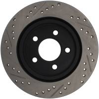 Stoptech - Stoptech 127.61087L StopTech 05-10 Ford Mustang Slotted & Drilled Left Rear Rotor - Image 4