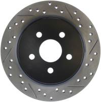 Stoptech - Stoptech 127.63054L StopTech 03-09 Chrysler PT Cruiser Tur / 03-05 Dodge Neon SRT-4 Rear Left Slotted & Drilled Rotor - Image 2