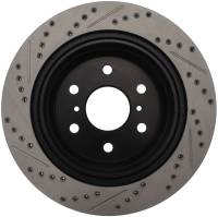 Stoptech - Stoptech 127.66065L StopTech 07-10 GMC Sierra (w/ Rear Drum) / 07-09 GMC Yukon Rear Left Slotted & Drilled Rotor - Image 4