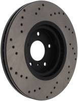 Stoptech - Stoptech 128.42080L StopTech 08-09 Infiniti EX35 / 05-08 G35 / 09 G37 / 06-09 M35/M45 Drilled Left Front Rotor - Image 2