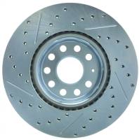 Stoptech - Stoptech 227.33098L StopTech Select Sport 06-17 Volkswagen Jetta Slotted & Drilled Front Left Rotor - Image 2