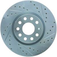 Stoptech - Stoptech 227.33098L StopTech Select Sport 06-17 Volkswagen Jetta Slotted & Drilled Front Left Rotor - Image 3