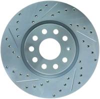 Stoptech - Stoptech 227.33098R StopTech Select Sport 06-17 Volkswagen Jetta Slotted & Drilled Front Right Rotor - Image 2
