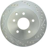 Stoptech - Stoptech 227.42077L StopTech Select Sport Nissan Slotted and Drilled Left Rear Rotor - Image 2
