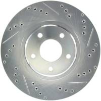 Stoptech - Stoptech 227.42080L StopTech Select Sport Select Sport Nissan Slotted and Drilled Left Front Rotor - Image 1