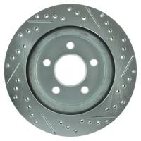Stoptech - Stoptech 227.61087R StopTech Select Sport 05-10 Ford Mustang GT Slotted and Drilled Rear Right Rotor - Image 3