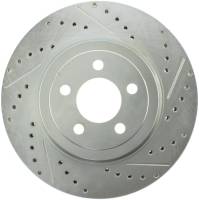 Stoptech - Stoptech 227.63061L StopTech Select Sport 10-14 Dodge Challenger Drilled and Slotted Front Left Brake Rotor - Image 1