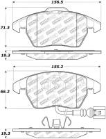 Stoptech - Stoptech 305.11070 StopTech Street Select Brake Pads - Front - Image 1