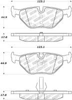Stoptech - Stoptech 308.06920 StopTech Street Touring 01-02 BMW Z3 / 03-09 Z4 / 10/90-07 3 Series Rear Brake Pads - Image 1