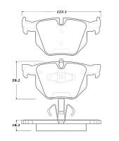 Stoptech - Stoptech 308.11700 StopTech Street Touring 06 BMW 330 Series (Exc E90) Series Rear Brake Pads - Image 1