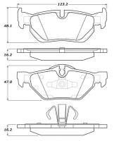 Stoptech - Stoptech 308.12670 StopTech Street Touring Brake Pads - Image 1