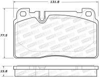 Stoptech - Stoptech 308.16630 StopTech 07-15 Audi Q7 Street Performance Front Brake Pads - Image 1