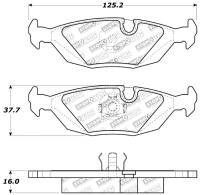 Stoptech - Stoptech 309.02790 StopTech Performance Rear Brake Pads - Image 1